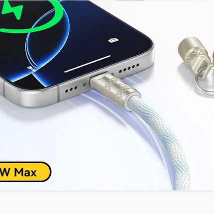 Essager 60W Type C To Type C Fast Charging Cable  For iPhone 16 Xiaomi Huawei  Lanyard  Halter Neck Wrist Multifunctional Cable