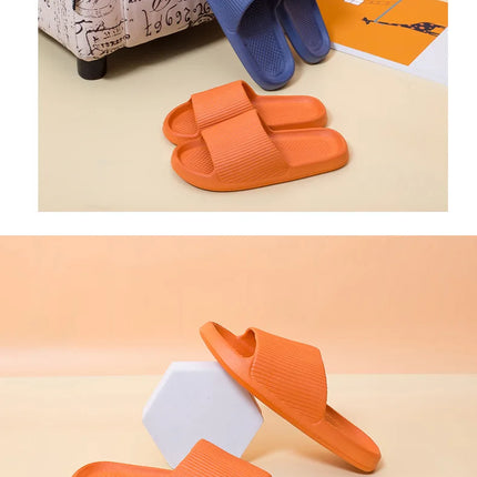 Women's Slippers Fashio Light EVA Soft Men's Home Sole Slipper Bathroom Anti-Slip Casual Indoor Slipper Beach Sandal Flip-Flops