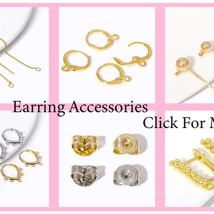 18K Gold Plated Separators For Bead,Spacers Beads For Jewelry Making,Brass Metal Round Beads,DIY Bracelets/Necklace Accessories
