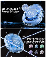 T8 PRO Tws Bluetooth Earbuds Transparent with LED Digital Display Wireless In-Ear Earphone for Xiaomi Huawei iPhone Headphone