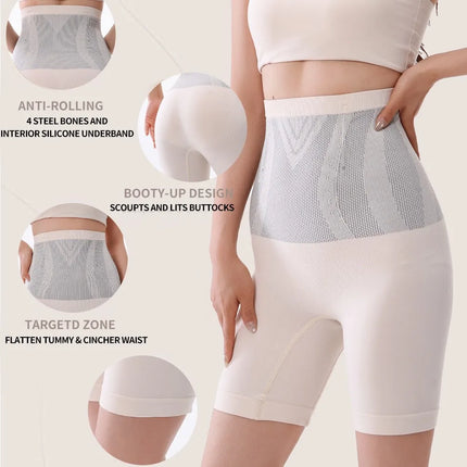 1PCS Women's high-waisted shaping pants, women's postpartum tummy slimming and body shaping pants, seamless large size