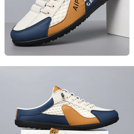 Men's Fashion Soft-soled Half Slippers Summer Men Trendy Bottom Casual Shoes Soft Sole Support Shoes Sneakers Zapatos De Hombre