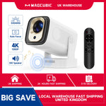 Magcubic HY310 4K Auto Focus Android 11 Mini Projector 330ANSI 5W Speaker Air Mouse Voice Control Portable Outdoor Home Cinema