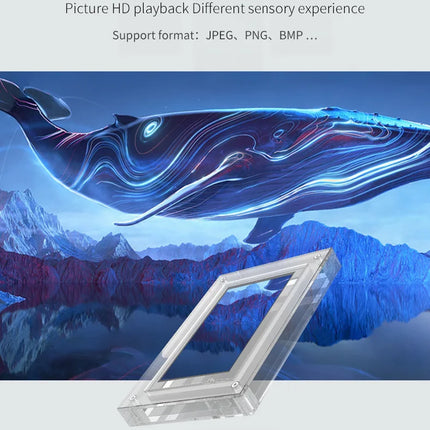 Acrylic Digital Photo Frame 5/7 Inch 1000mAh Vertical Display IPS Screen 2G Memory Battery Porta Retrato Digital