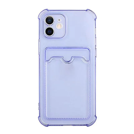Luxury Card Bag Wallet Clear Protective Case For iphone 11 12 13 14 15 Pro X XR XS Max 7 8 SE Shockproof Transparent Cover Cases