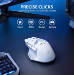 Inphic IN9 Wireless Gaming Mouse Rechargeable Ergonomics Bluetooth Mouse RGB Lighting Effect Desktop Computer Laptop Universal