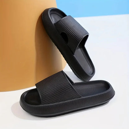 Women's Slippers Summer Indoor Light Thick Soft Sole Bathroom Non-slip Cushion Slides Comfort Home Men Beach Outdoor Shoes