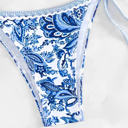 2025 Halter String Triangle Two Piece Bikini Women Swimwear Female Swimsuit Bathers Bathing Swimming Suit Beachwear Summer