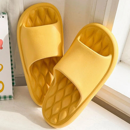 Casual Women's Solid Slippers Summer Resilience Bathroom Non-slip Anti-odor Thick Sole Men Leisure Comfort Beach Slides Shoes