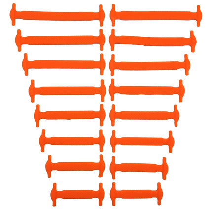 16pcs/lot Silicone Shoelaces No Tie Shoelaces 12 colors Elastic Lace Shoelace Creative Lazy Silicone Laces Rubber Lace