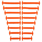 16pcs/lot Silicone Shoelaces No Tie Shoelaces 12 colors Elastic Lace Shoelace Creative Lazy Silicone Laces Rubber Lace