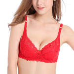 New Sexy Floral Lace Bras Women Summer Thin Push Up Brassiere Solid Color Comfort Breathable Underwear Female Fashion Lingerie
