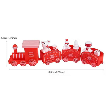 Happy New Year Christmas Train, Halloween Ornament with Moving Train, Home Noel Gifts, Children's Birthday Cake Decoration, 2026