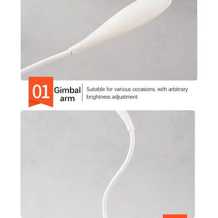 LED Desktop Desk Lamp USB Rechargeable Lighting Eye Protection Room Night Light Bedroom Bedside Student Reading Lamp
