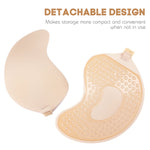 Invisible Push Up Bra for Women Backless Strapless Bra Seamless Front Closure Bralette Underwear Silicone Self-Adhesive Bra Pads