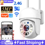 Tuya 4MP PTZ WIFI Network Camera Security Protection Outdoor IP66 Waterproof 5G Dual-band Camera Home Video Surveillance