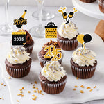 2025 Crown Number Foil Balloons Happy New Year Eve Party Decoration Photo Booth Props Supplies Christmas Home Decor Navidad 2024