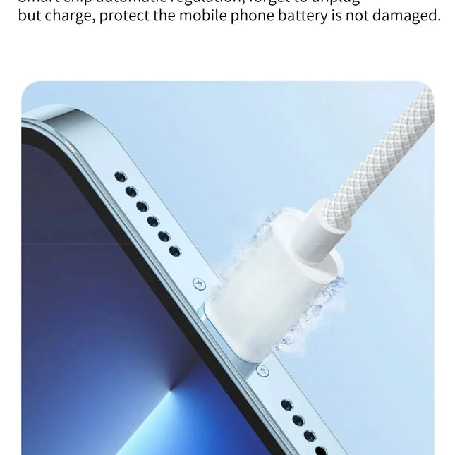 60W 6A USB Type C to Type C Cable Data Line For Iphone 15 Xiaomi Poco Fast Charging USB C Cable Type C Data Charge Cord Wire 20V