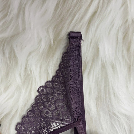 Pu leather fabric women's underwear with underwire pull-up thin mold cup sexy bra