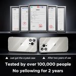 Joyroom Case For iPhone 16 15 Pro Max Case Crystal Transparent PC Anti-Yellow Lens Protection Cover For iPhone 16 Pro Max Case