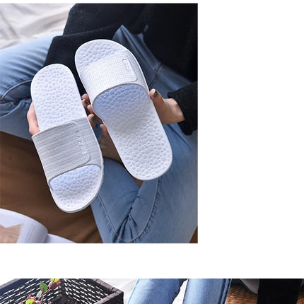 Foldable Home Slippers Hotel Travel Portable Slides Non-Slip Bathing House Guest Use Men Women Unisex Flat Shoes Salon Homestay
