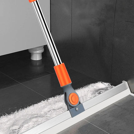 Cleaning Brush Long Handle Telescopic Magic Broom Silicone Floor Wiper Squeegee Strip Window Glass Household Bathroom Sweeping