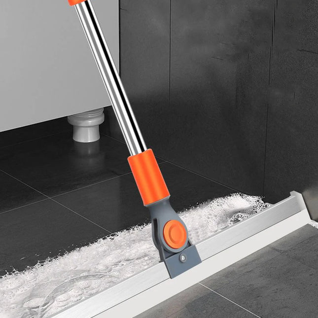 Cleaning Brush Long Handle Telescopic Magic Broom Silicone Floor Wiper Squeegee Strip Window Glass Household Bathroom Sweeping