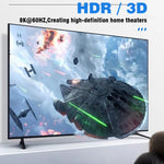 HDMI-compatible Cable Adapter mini micro hdmi to HDMI 2.1 Converter 48Gpbs 8K60HZ 4K120HZ for HDTV Projector PS4 PS5 Laptop PC