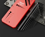 DELIXI ELECTRIC Allen Key Set，Allen Hex WrenchScrewdriverBox-packed Set，SleevUniversal Torque Long Metric,for VehicleMaintenance