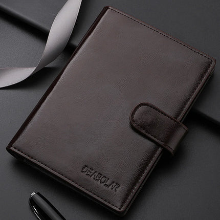 Stylish Travel Passport Bag Multi-Card Card Holder Portable Multi-Function Men's Wallet