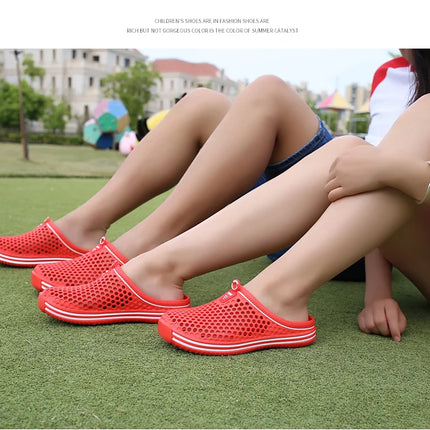 YRZL Men Summer Shoes Sandals Men's Holes Sandals Hollow Breathable Flip Flops Clogs Shoes Fashion Beach Slippers Big Size 45