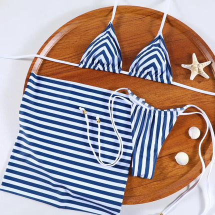 ZRTAK New Arrival Triangle Bikini Women Striped Swimsuit Micro Swimwear Print Bathing Suit Brazilian Biquini Sexy Beach Wear