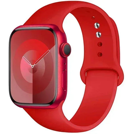 Silicone Band For Apple Watch strap 44mm 45mm 40mm 41mm 42-38mm 45 mm sport bracelet iwatch series 8 7 6 5 4 3 SE 9 Ultra 2 49mm