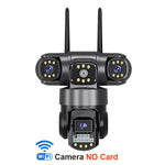 V380 Pro WiFi IP Camera Outdoor 12MP 6K Triple Lenses Triple Screens Security Video Monitor Night Vision Waterproof CCTV Cameras