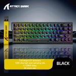 X68HE ATTACK SHARK Magnetic Gaming Keyboard Mechanical Wired for Pro Gaming 0.01mm Rapid Trigg 8000Hz SOCD/Rs 0.125ms 128K Rate