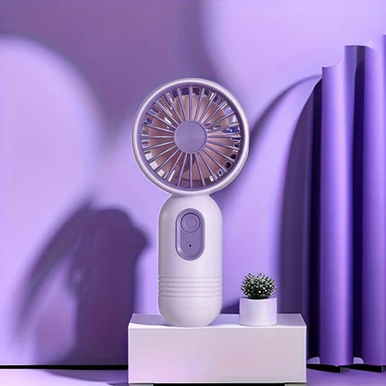 1PC USB Mini Rechargeable Portable Fan with 3 Speeds, Handheld Fan for Gift Choice, Perfect For Office, Outdoor, Travel, Camping