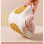 House Fuzzy Slipper Women Striped Winter Warm Fur Plush Non Slip Grip Indoor Lazy Soft Female Thermal Home Shoe Flat Male Men