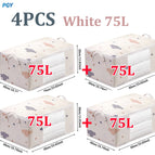 4PCS White 75L