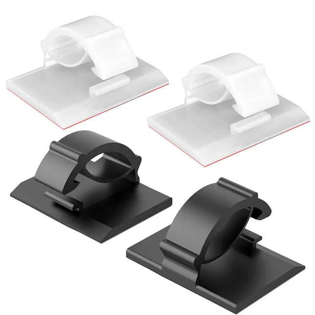 30pcs Cable Organizer Clips Cord Holder Desktop Workstation Wire Manager USB Charging Data Line Bobbin Winder Cable Management