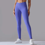 Crossover Waist Women Yoga Leggings Hips Lifting Gym Leggings Seamless Sport Pants High Waist Fitness Leggings Workout Running