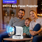 Magcubic HY310 4K Auto Focus Android 11 Mini Projector 330ANSI 5W Speaker Air Mouse Voice Control Portable Outdoor Home Cinema
