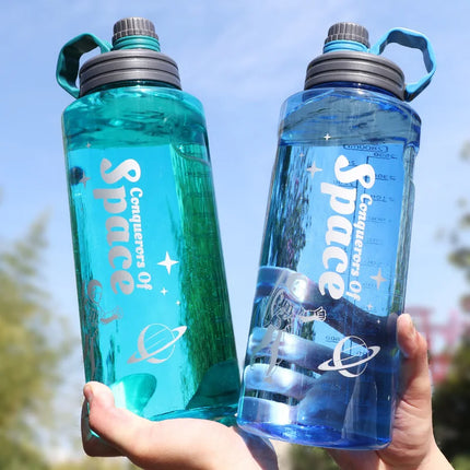 2L 3L Large Capacity Sport Water Bottle With Filter Eco-Friendly Plastic Water Cup Portable Fitness Drink Bottle Kettle BPA Free