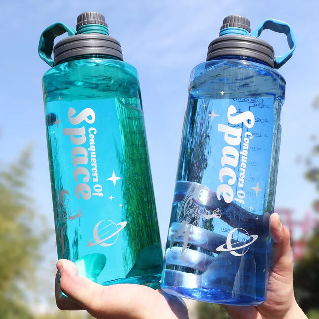 2L 3L Large Capacity Sport Water Bottle With Filter Eco-Friendly Plastic Water Cup Portable Fitness Drink Bottle Kettle BPA Free