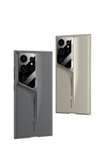 Ultrathin Blade Mecha Hard PC Matte Phone Case For Samsung Galaxy S24 S23 S22 Ultra Lens Protection Frosted Shockproof Cover