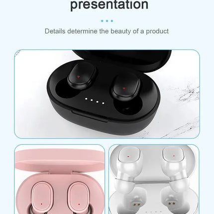 Original A6S TWS Wireless Bluetooth Headset Earphone Bluetooth Sport Inear Earbuds Headset with Mic for Xiaomi Iphone Lenovo
