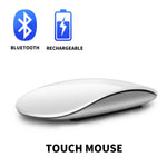 Bluetooth Wireless Mouse Rechargeable Silent Multi Arc Touch Mice Ultra-thin Magic Mouse For Laptop Ipad Mac PC Macbook