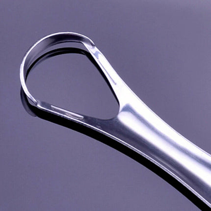 2Pcs Tongue Scraper Stainless Steel Tongue Cleaner Oral Care Hygiene Scraper Dental Oral Care Hygiene Health Care Tool