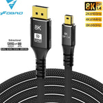 8K Mini DisplayPort to DisplayPort Cable DP1.4 8K 60Hz Bi-Directional Transmission DP to Mini DP Cables for MacBook Air Monitor