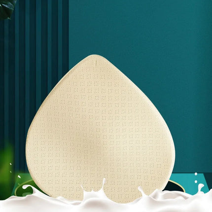 1Pair Thick Latex Bra Pads Push Up Breast Enhancer Removeable Bra Padding Inserts Cups For Women's Bras Swimsuit Bikini Padding