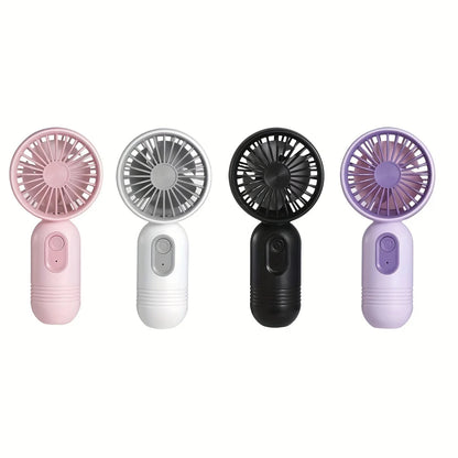 1PC USB Mini Rechargeable Portable Fan with 3 Speeds, Handheld Fan for Gift Choice, Perfect For Office, Outdoor, Travel, Camping